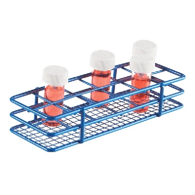 Heathrow Coated Wire Tube Rack 20-25mm 2x6 Format, Blue 120085