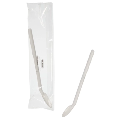 Bel-Art Sterileware Extra-Long Bent Handle Spoon, 10ML, 100pk. # 36947-0010