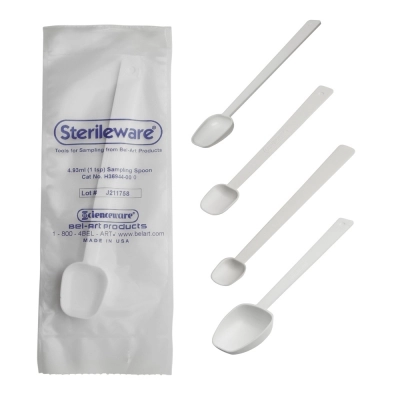 Bel-Art Sterileware Long Handle Sampling Spoon, 14.79ML, 10pk. # 36946-1010