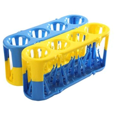 Heathrow Adapt-A-Rack Adaptable Multi-Tube Rack, Combo Blue/Yellow 120185