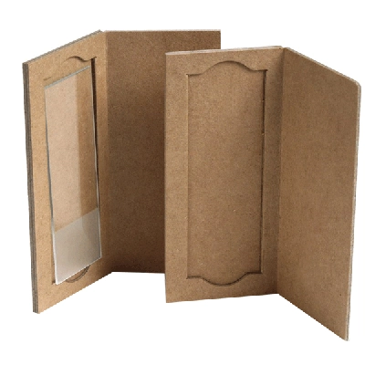 Heathrow 2-Place Cardboard Slide Holders, pk36, Cardboard HS9904
