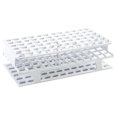 Heathrow OneRack Tube Rack Full POM 16mm 72-Place, White HS27512A