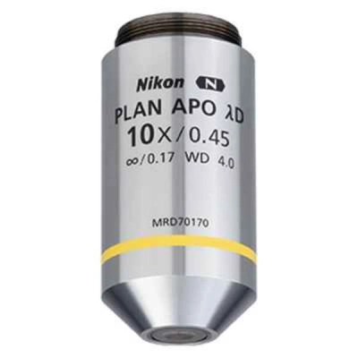 Nikon CFI60 Plan Apochromat Lambda D 10X MRD70170