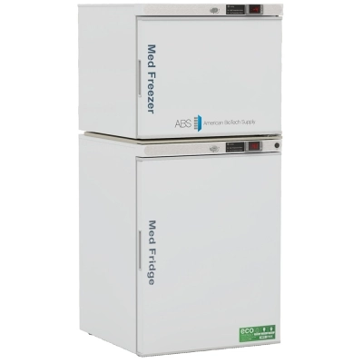 ABS 7 Cu Ft Pharmacy Refrigerator and Freezer Solid Door Combo  PH-ABT-HC-RFC7S