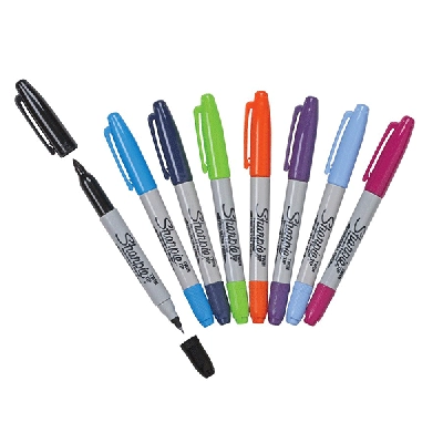 Heathrow Sharpie Black Marker Pens, Black HS15092ZP
