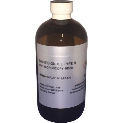 Nikon Immersion Oil Type N 480cc (Not for use with Fluorescence)