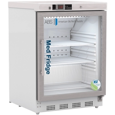 ABS 4.6 Cu Ft. Built-In Glass Door Vaccine Refrigerator NSF/ANSI 456 Certified PH-ABT-NSF-UCBI-0404G