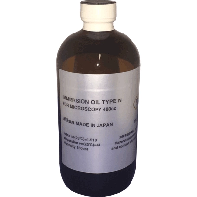 Nikon Immersion Oil Type N 480cc (Not for use with Fluorescence)