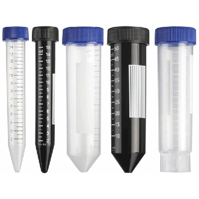 Heathrow Conical Tube 15mL Bulk Wrap Sterile, Black HS4428