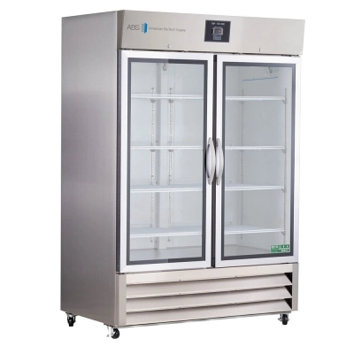 ABS 49 Cu Ft Glass Door Premier Stainless Steel Laboratory Refrigerator ABT-HC-SSP-49G
