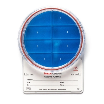 8 COMPARTMENT BIOPSY CONTAINER CoreDish M970-D8