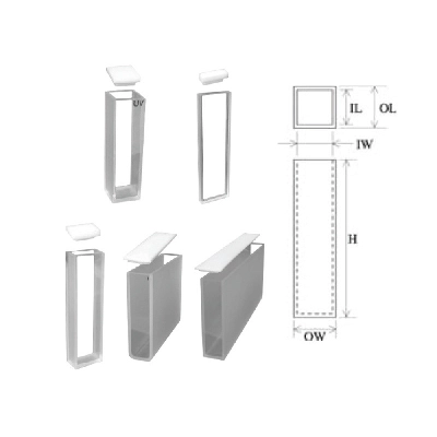 Fireflysci Type 1 Macro Cuvette with PTFE Cover (Lightpaths: 0.5-100mm)