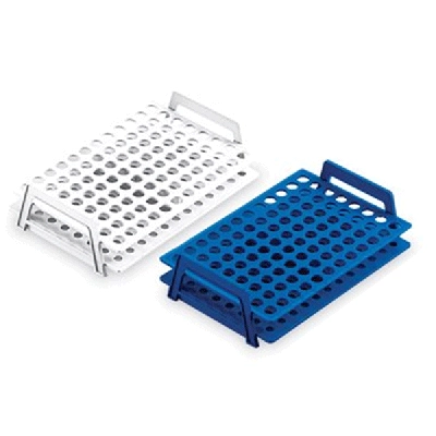 Heathrow Microtube Rack 96 x 1.5/2mL Tubes, Blue, pk4, Blue 120243