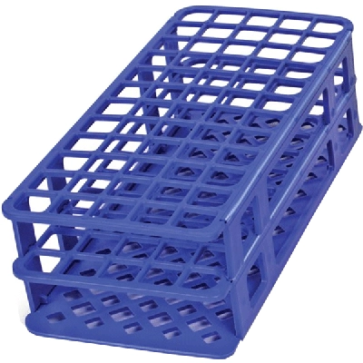 Heathrow Fold and Snap Tube Rack 21mm 40-Place, Blue HS243071B