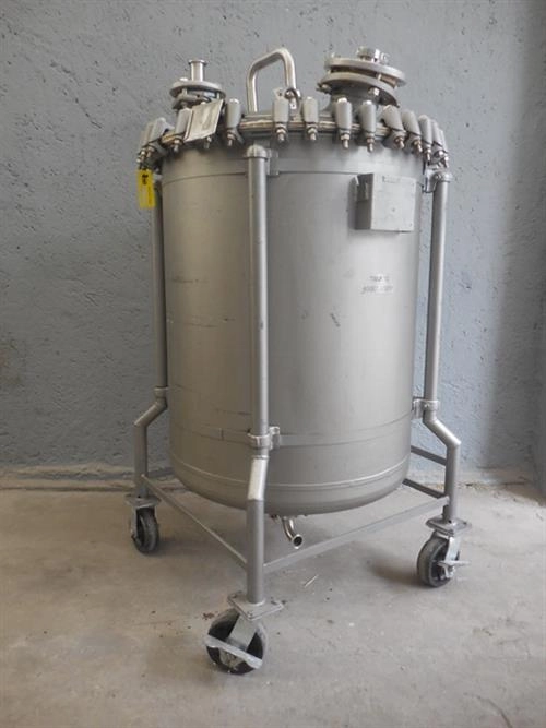 Pfaudler 125 gallon glass lined reactor