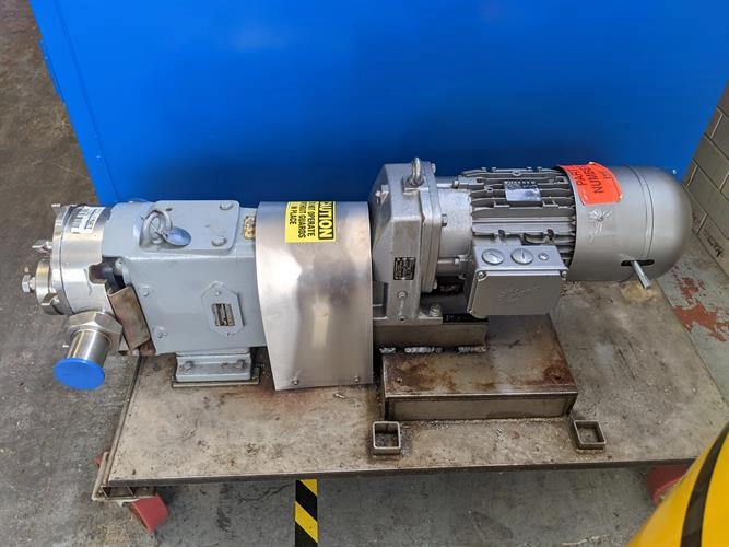 Waukesha model 60 stainless steel positive displacement pump