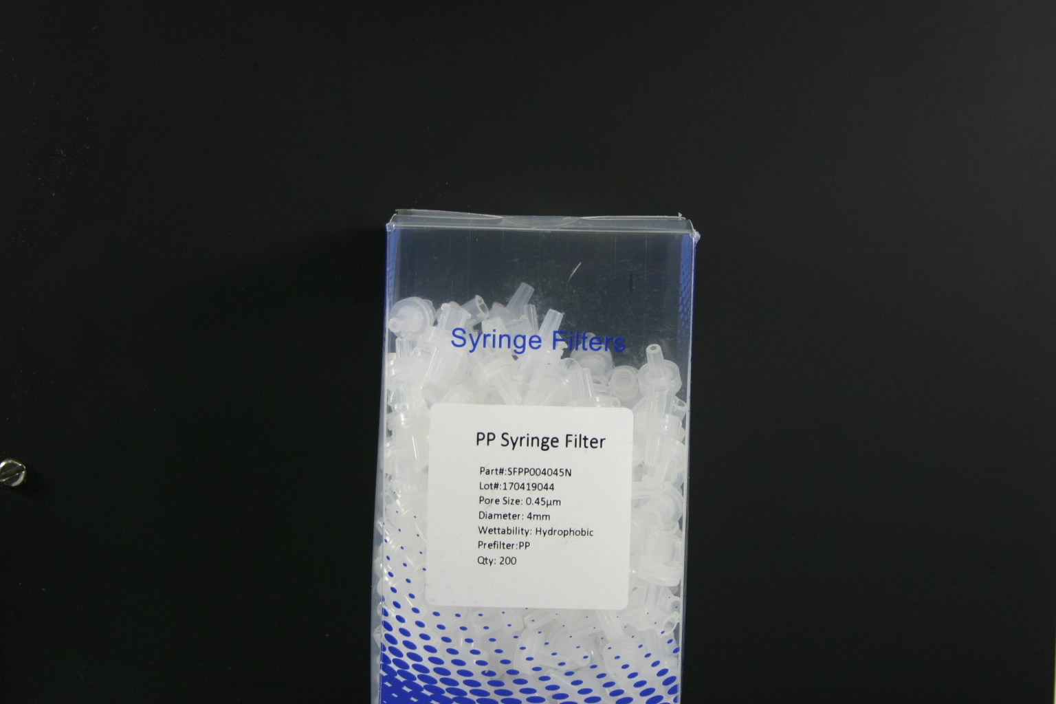 Syringe Filter Hydrophobic PP 4mm, 0.45um,Qty 200