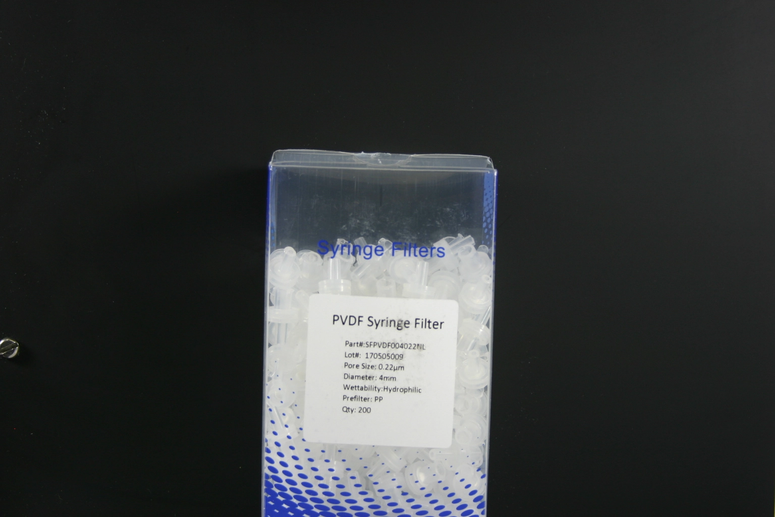 Syringe Filter PVDF 4mm, 0.2um,Qty 200