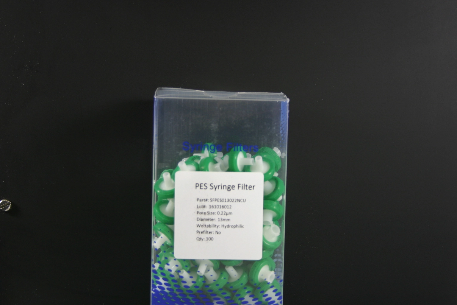 Syringe Filter PES 13mm, 0.2um,Qty 100