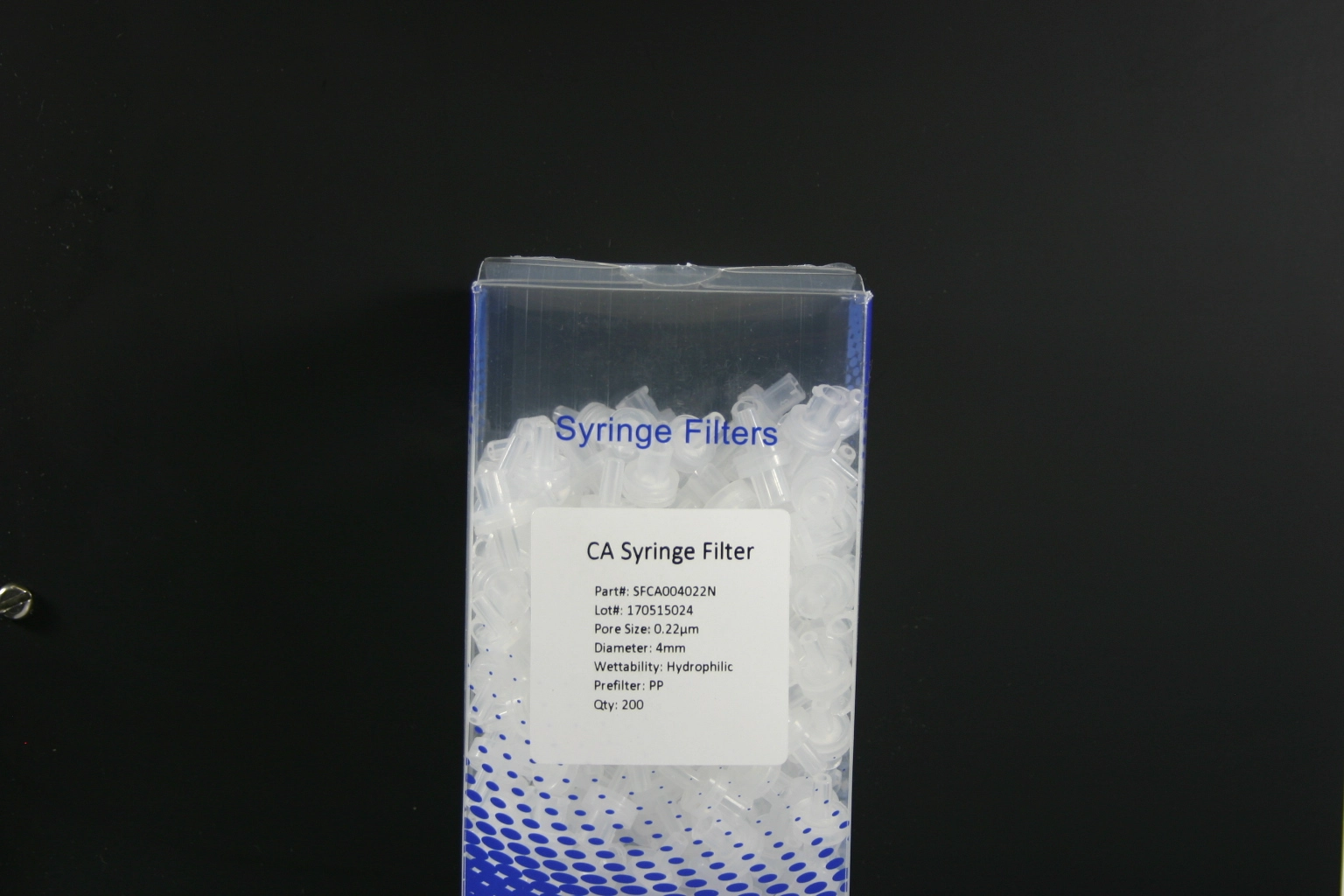 Syringe Filter Cellulose Acetate 4mm, 0.2um,Qty 200