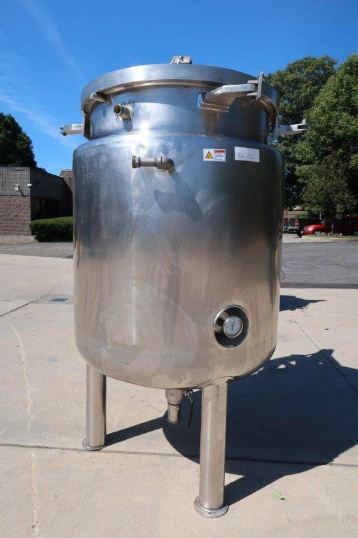 400 Gallon Stainless Steel Jacketed Autoclave, Air Operated Lid