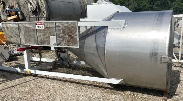 1100 Gallon (150 Cu.Ft.) Stainless Steel Feed Hopper