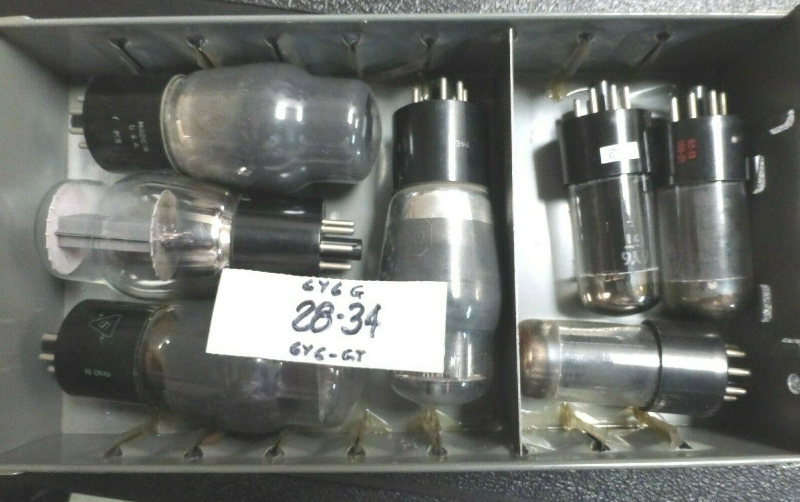 ELECTRON VACUUM TUBES, GE 6Y6/G & 6Y6/GT - LOT OF 