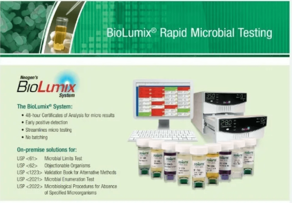 Rapid Microbiology Testing Machine Neogen Two BioLumix Instruments One Computer 