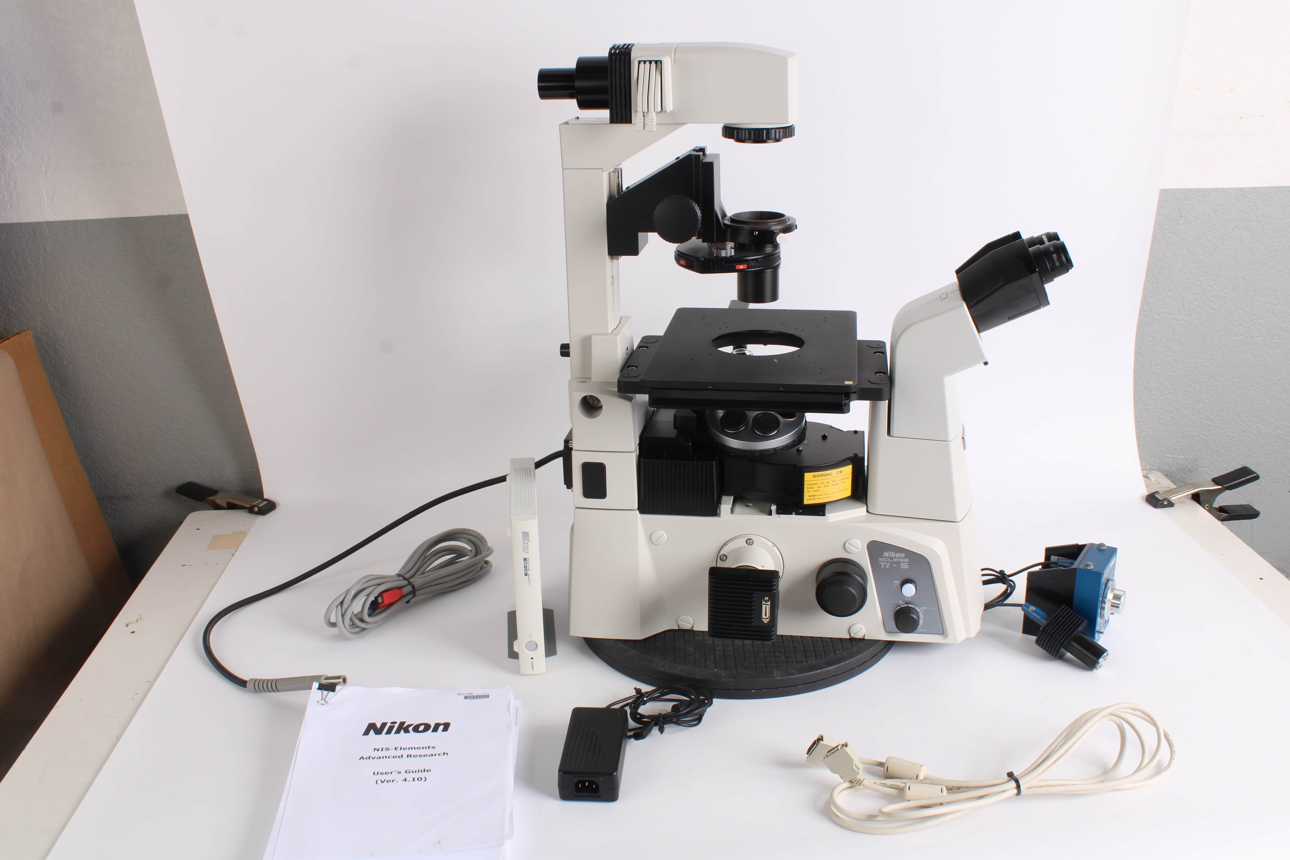 Nikon Ti-S/L100 Inverted Phase Contrast Fluorescent Microscope