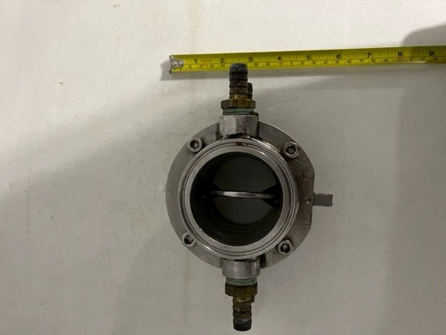(2) 2 1/2" Jacketed Butterfly Valve