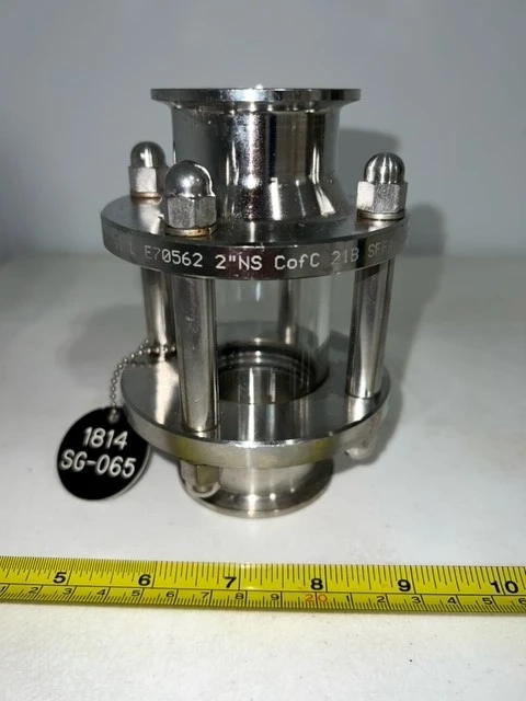 2" 316L In-Line Sight Glass Valve