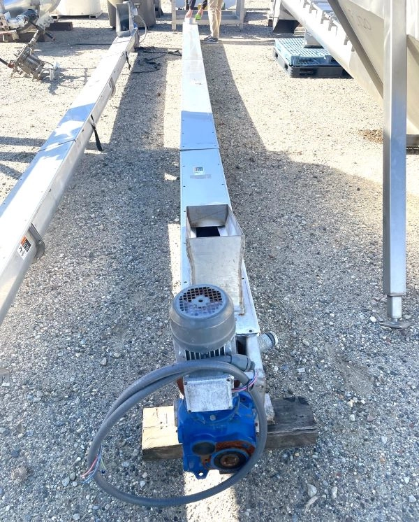 7" wide X 25'6" Lgth Screw conveyor