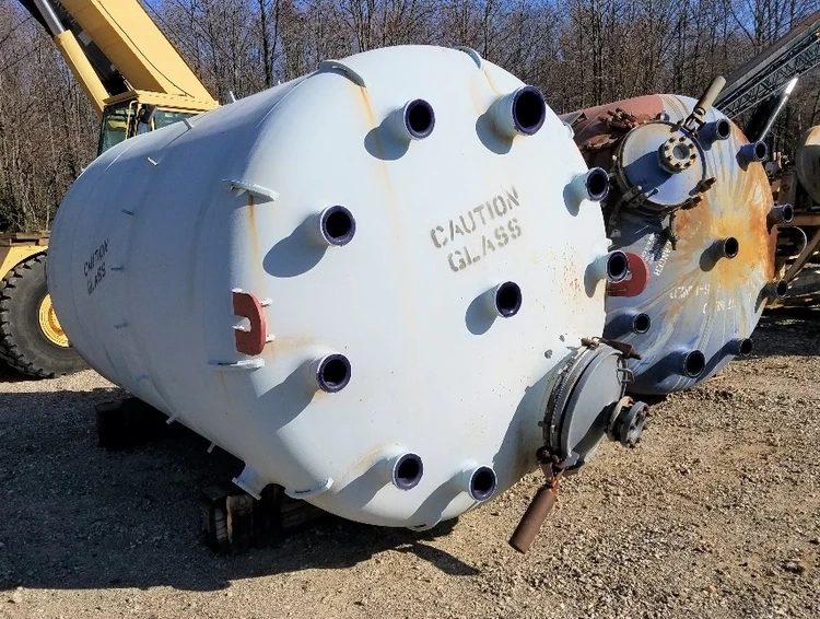 (2) 4000 Gallon Pfaudler Glass Lined Pressure Vessel For Sale