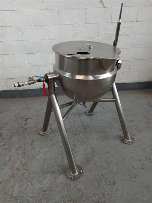 Stainless steel  82 gallon jacketed kettle