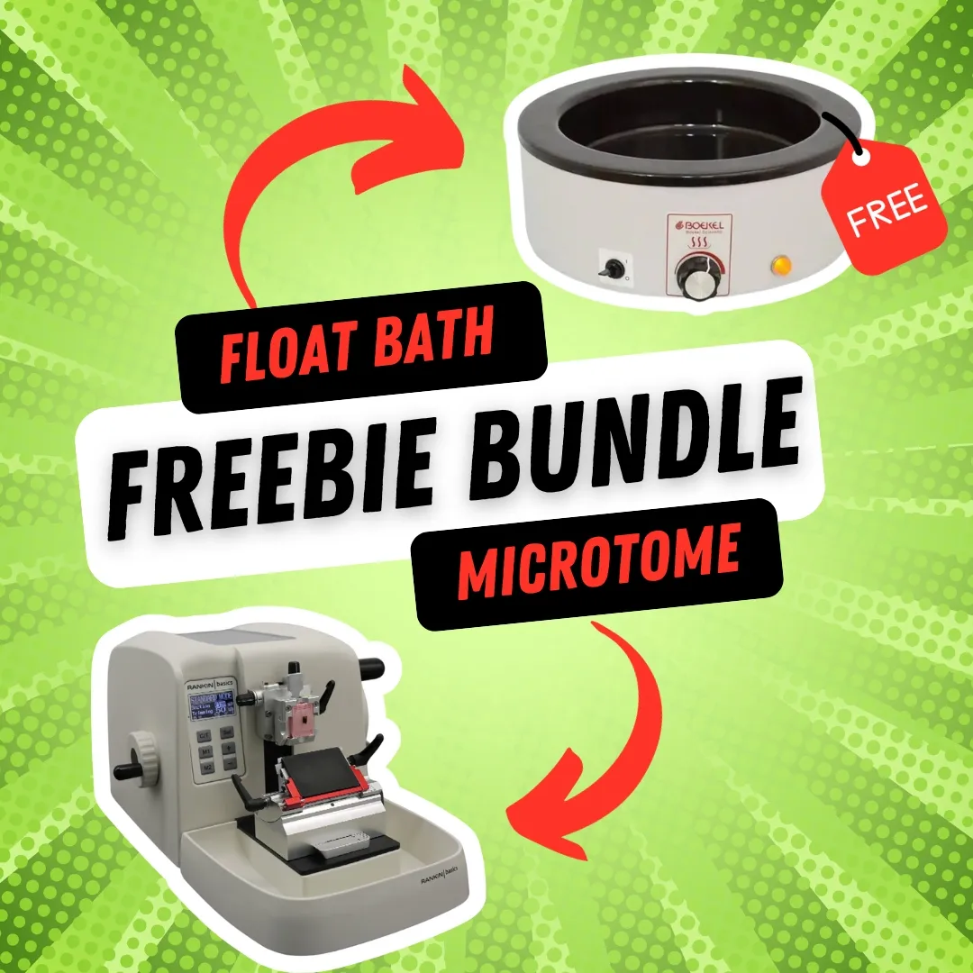 BUNDLE - Rankin Basics Semi-Automated Microtome + FREE Float Bath 