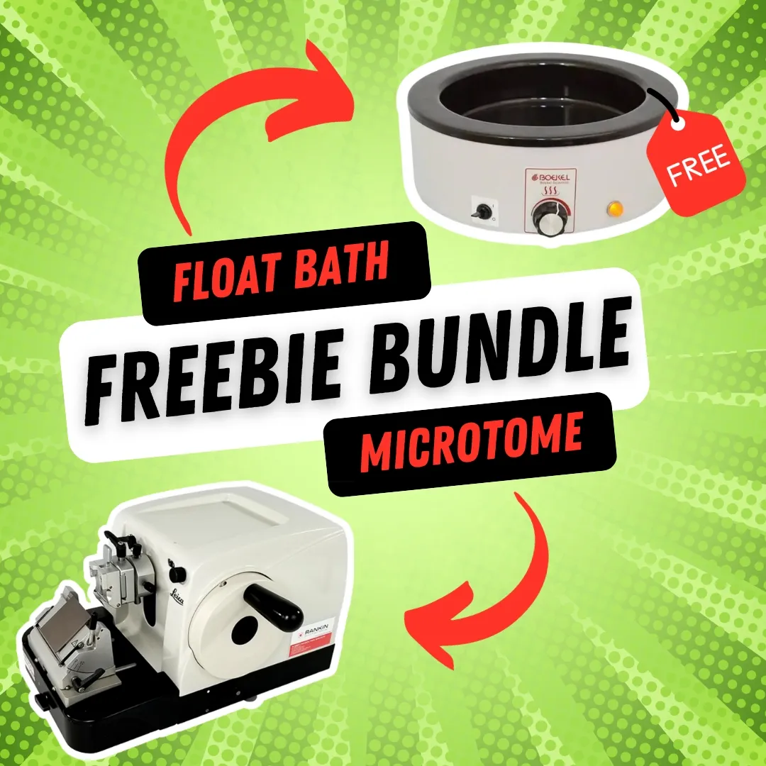 BUNDLE - Refurbished Leica RM2125 Microtome + FREE Float Bath