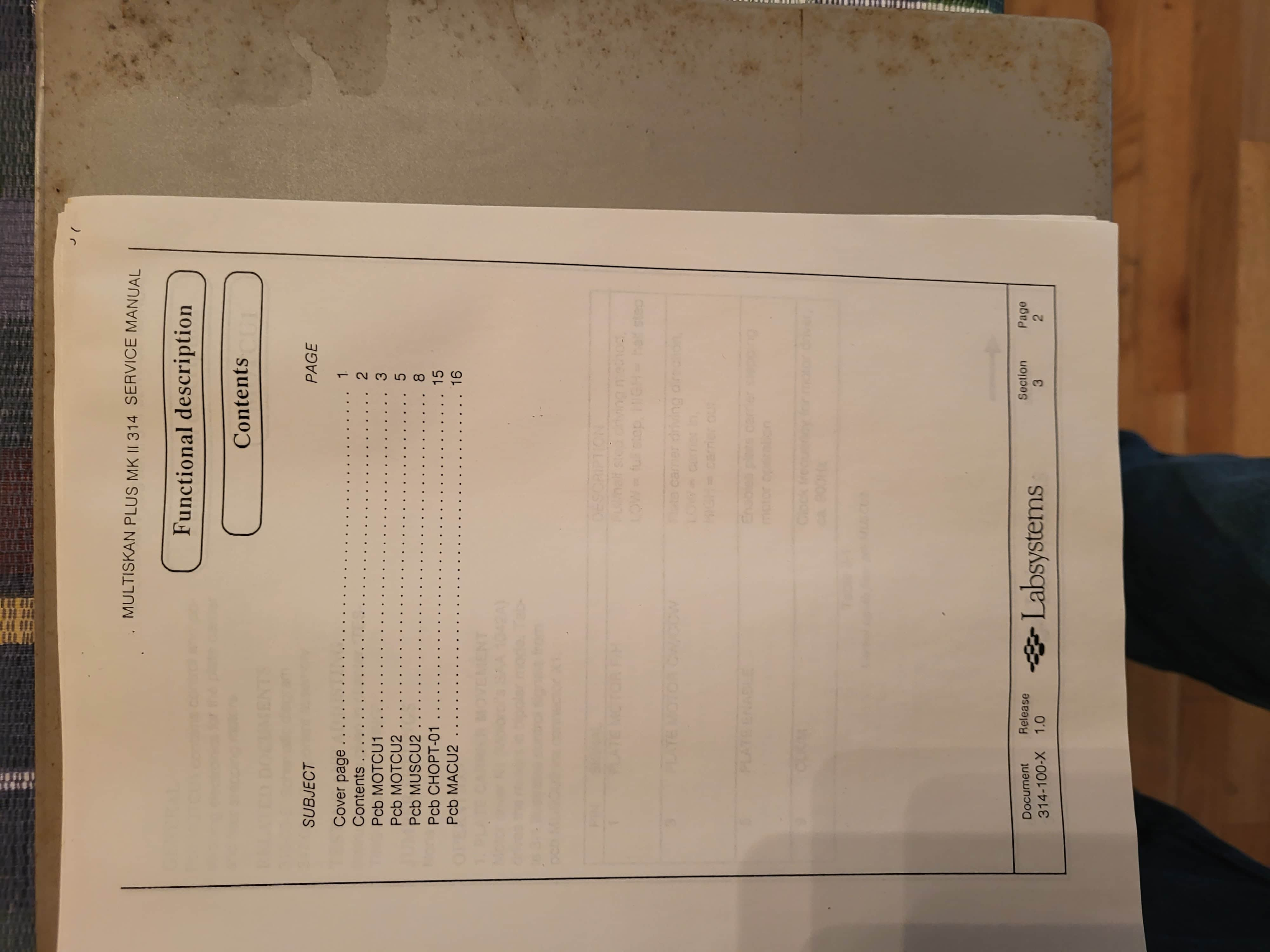 Service Manual for Titertek Plus MK II microplate reader