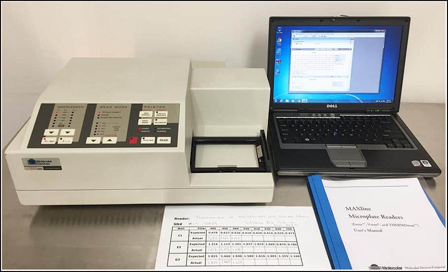 Molecular Devices ThermoMax Microplate Reader COMPLETE w WARRANTY