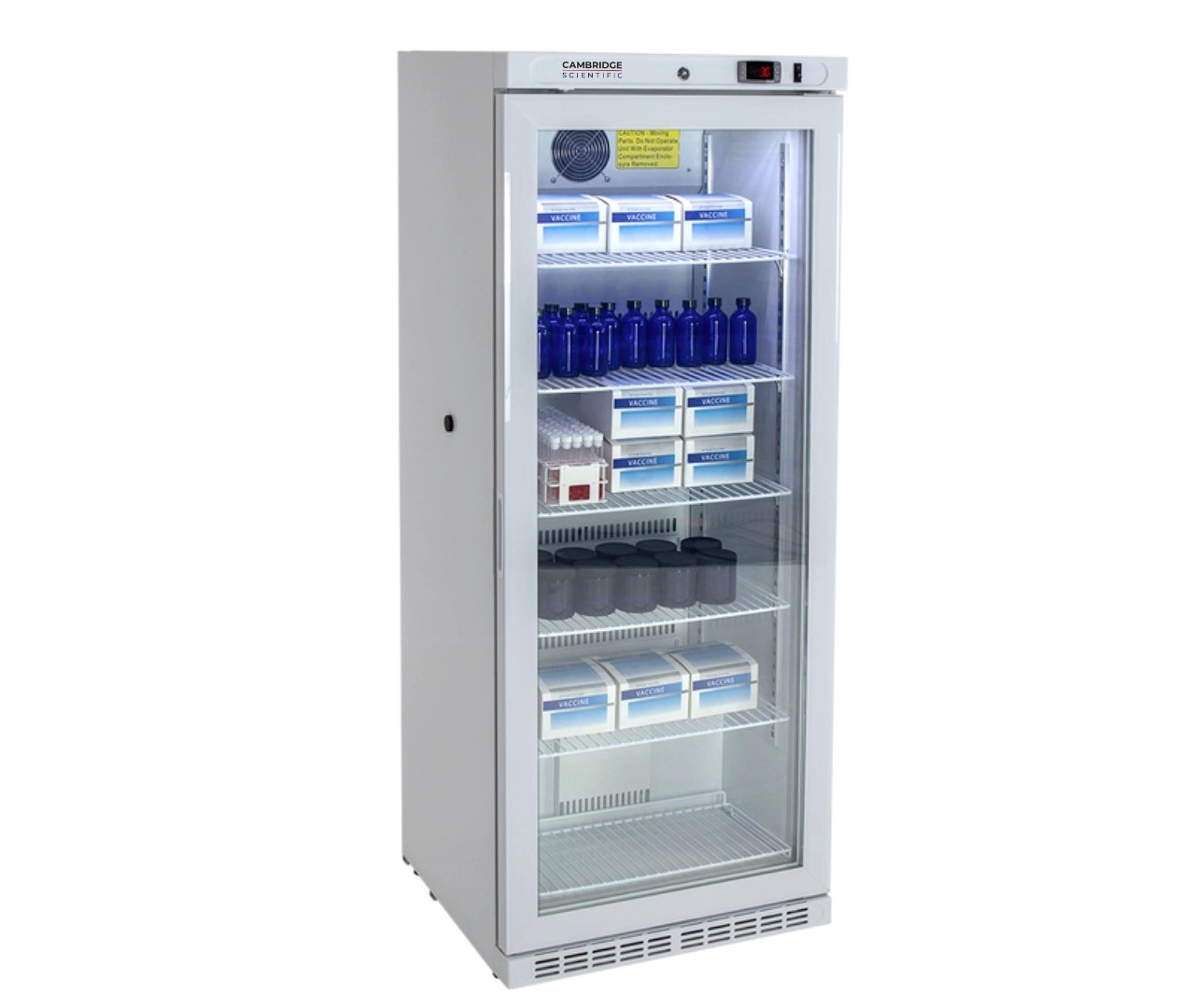 Cambridge Scientific K210GDR *NEW* Glass Door Lab Refrigerator