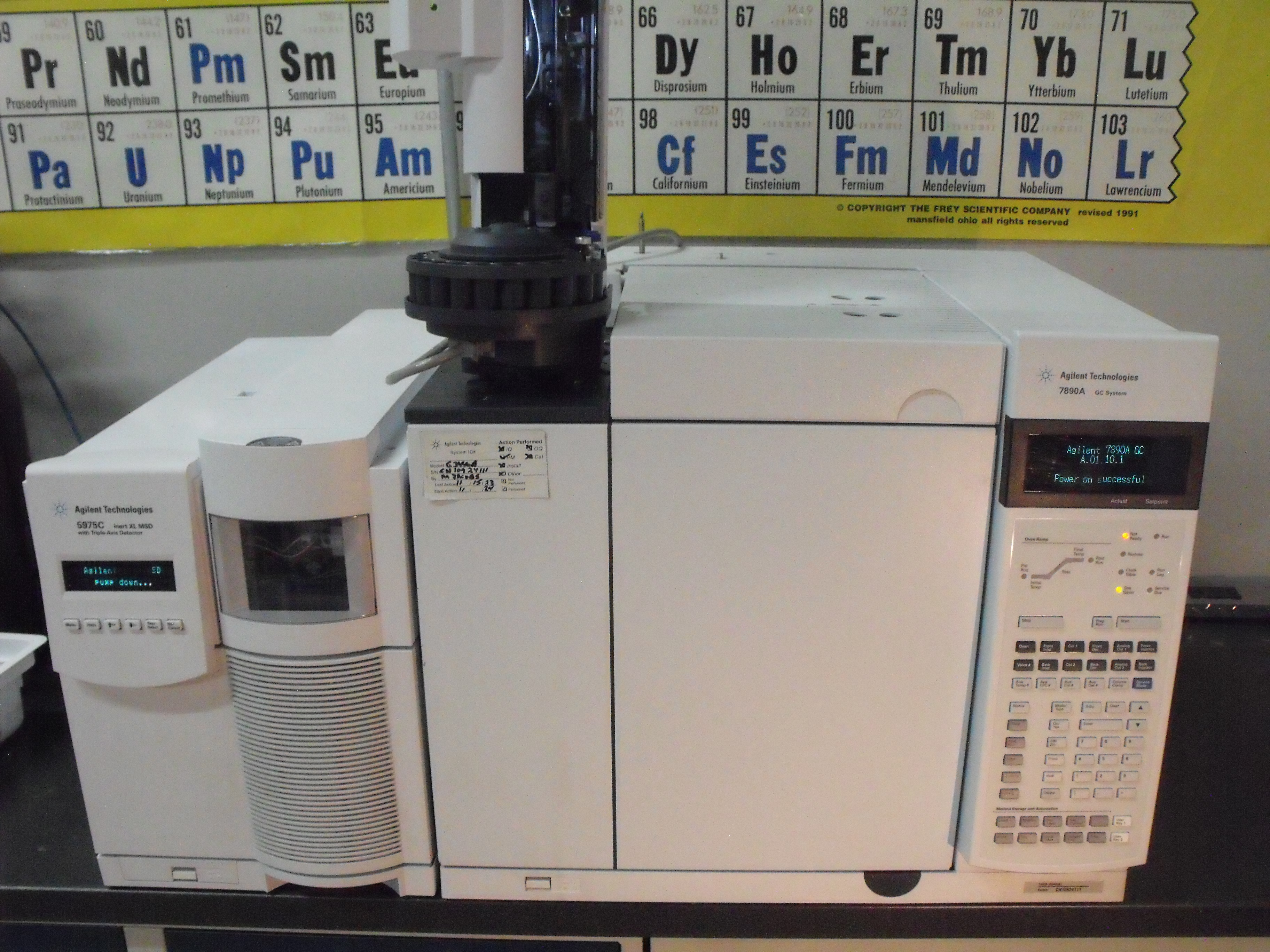 AGILENT 7890A 5975C INERT XL GCMS SYSTEM