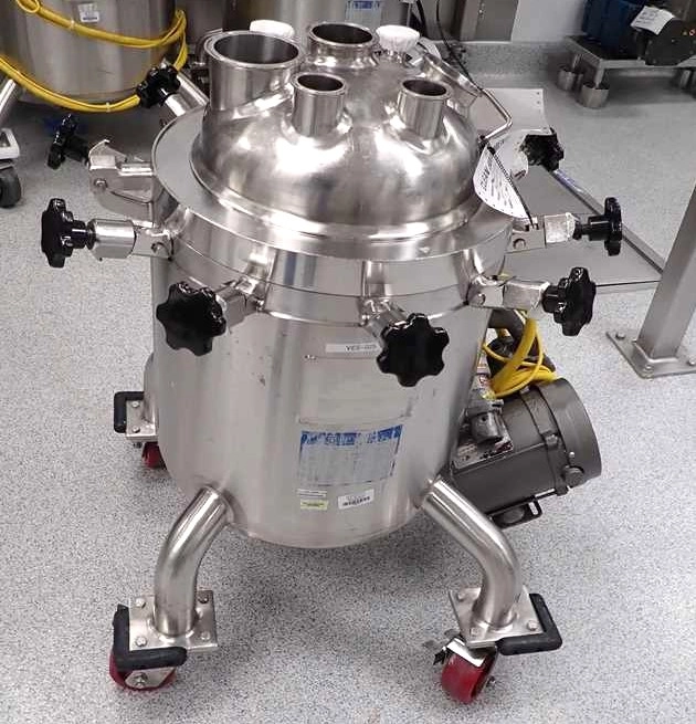 7 Gallon (25 Liter) Sanitary Mueller Reactor with bottom mounted mixer