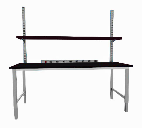 Modular lab bench with upper shelf | 6 foot lab table (NEW)