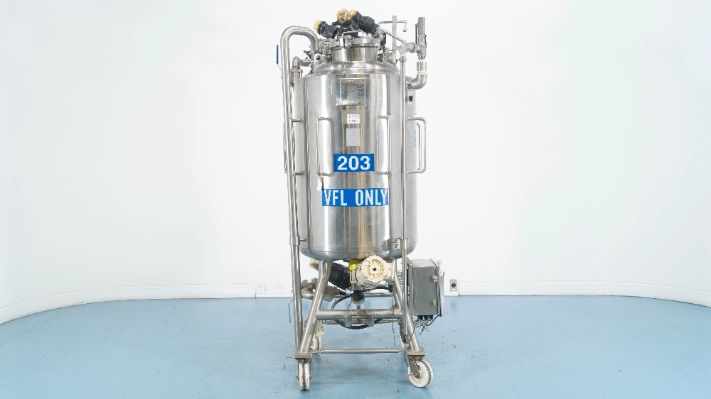 Precision Stainless 250 Liter Stainless Steel Jacketed Reactor w/ Agitation