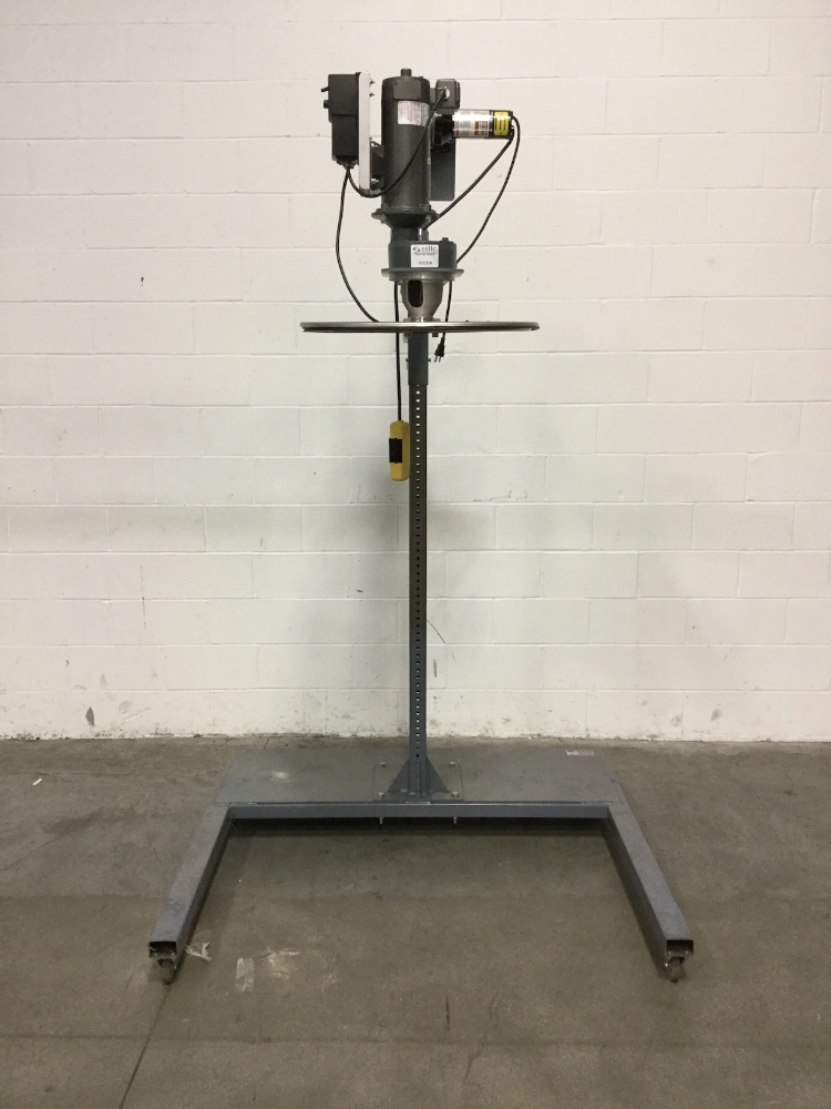 INDCO Air Lift Style Drum Lid Mixer Mounting Stand with Casters