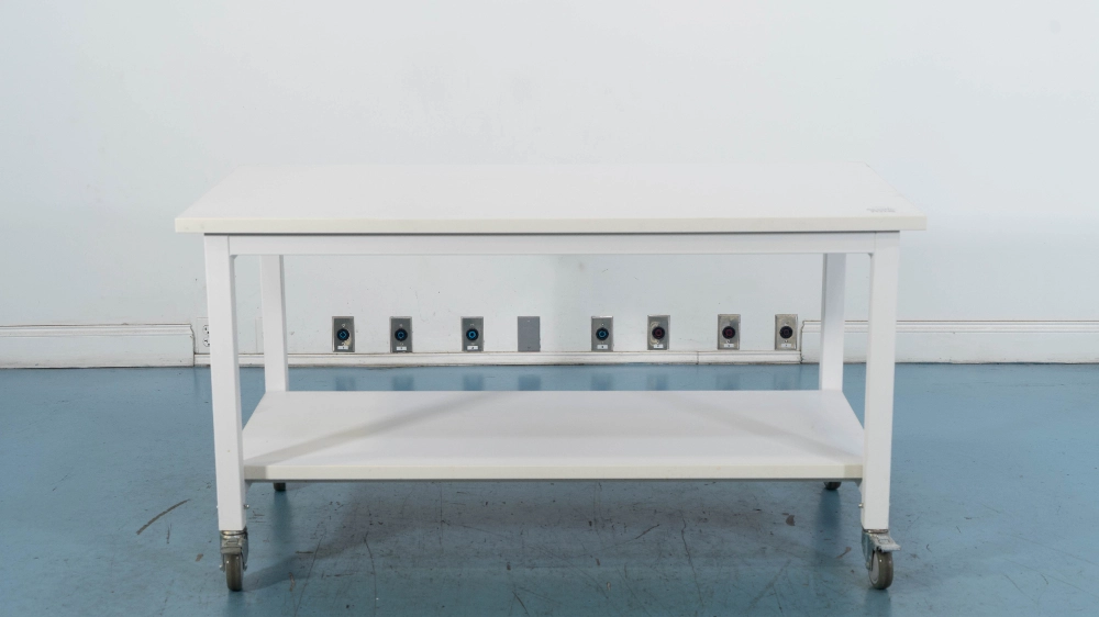 5' Portable White Lab Table
