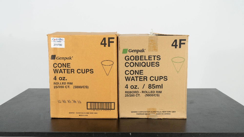 Genpak 4 oz. Cone Water Cups - Quantity 2 Boxes