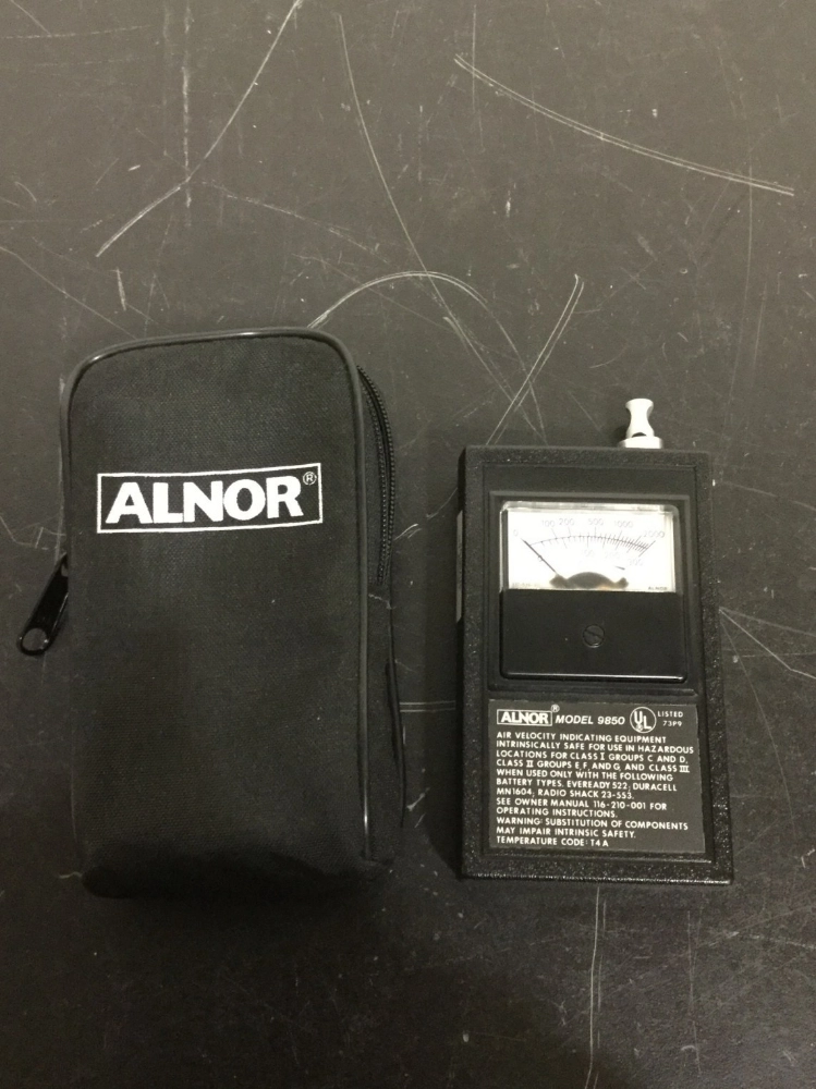 Alnor Model 9850 Thermo-Anenometer
