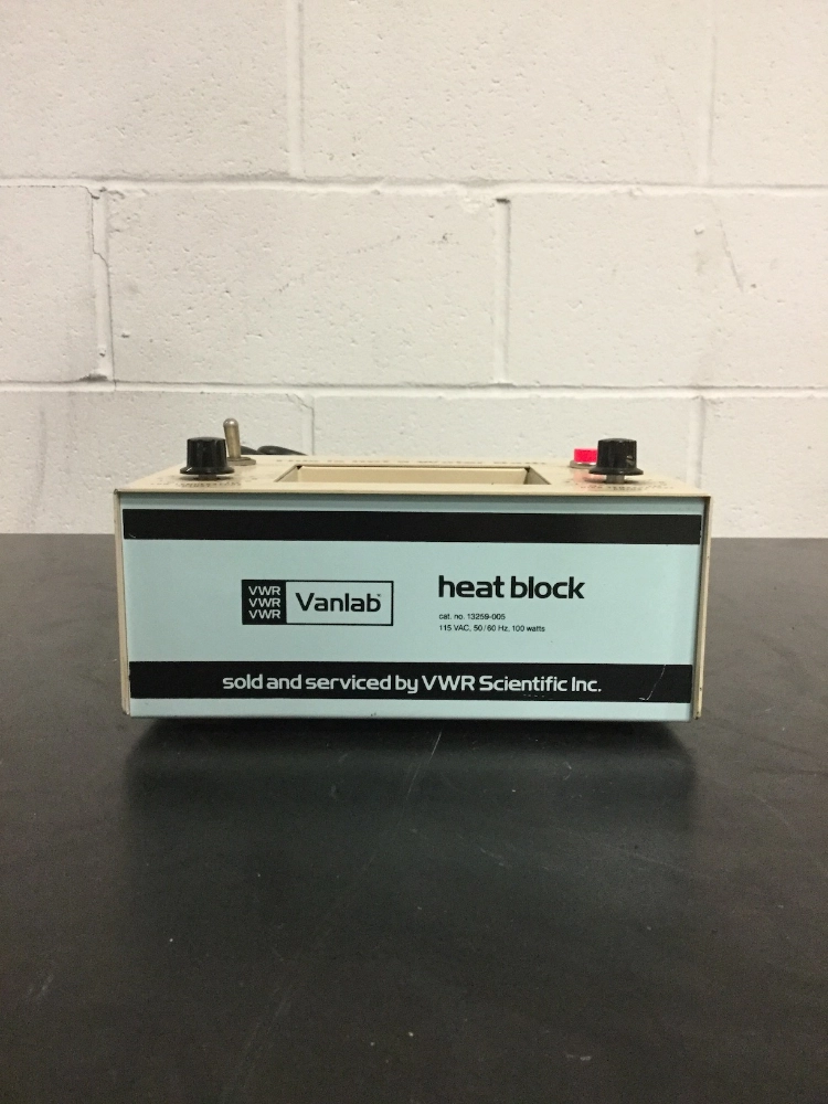 VWR Scientific Vanlab 13259-005 Heat Block Dry Bath