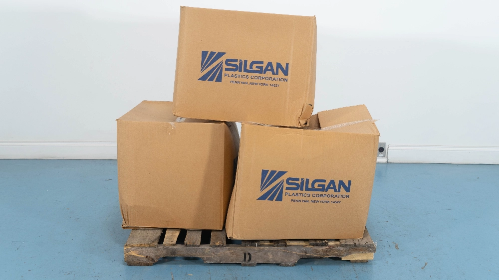 Silgan Plastics 2 oz. White Plastic Bottles - 3 Boxes