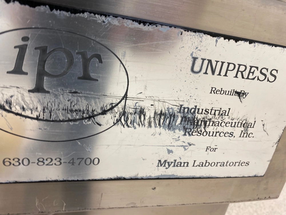 Manesty Unipress IPR 30 Station Tablet Press